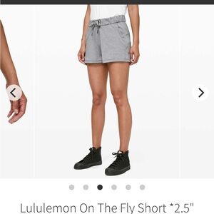 Lululemon on the fly short 2.5”